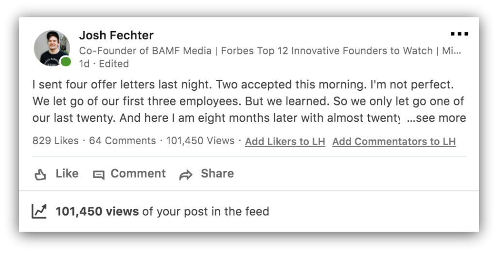 BAMF LinkedIn Wants to Put an End to Broetry Article Image
