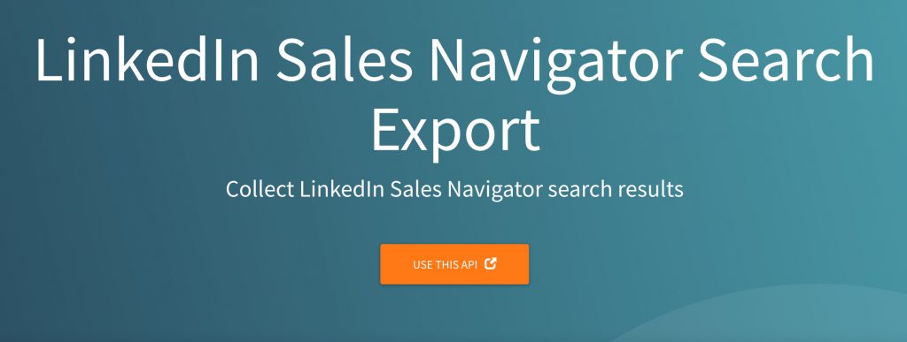 Screenshot of linkedin sales navigator which says 