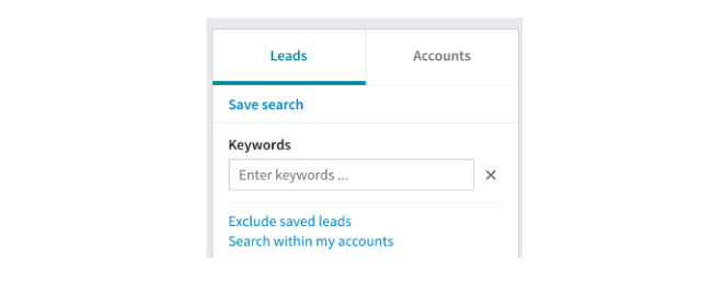 Screenshot of LinkedIn Sales Navigator Leads section, showing 